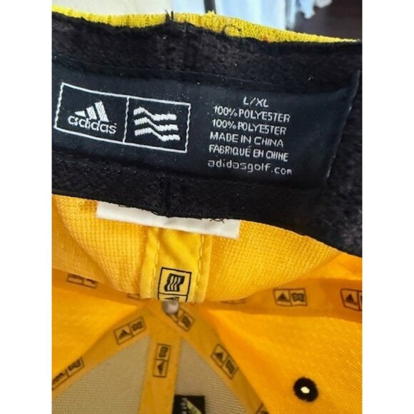 Adidas Taylor Made Hat Yellow L/XL A-Flex 1R Lethal Fitted Golf Baseball Spots - Picture 9 of 11